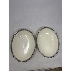 2 Royal Doulton Melissa Romance Collection 9.75" Oval Vegetable Serving Bowls